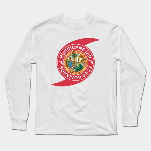 Hurricane Ian Survivor 2022 Long Sleeve T-Shirt by ThisIsFloriduhMan